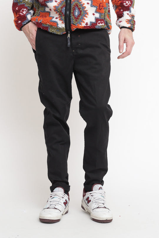 Pantalone Chinos Raso - Nero