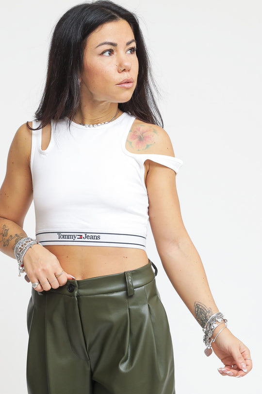 Tjw Logo Wb Bra Top - White