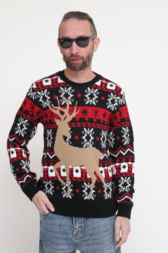 Maglia Natalizia - Nero