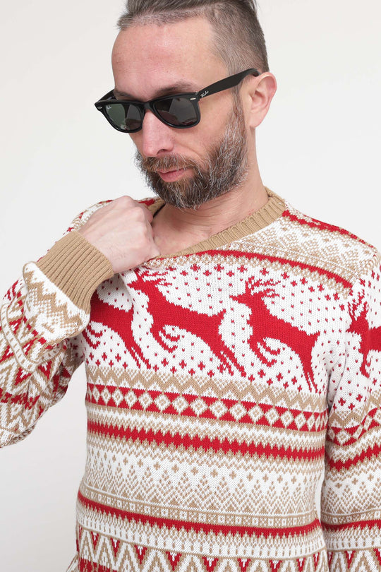 Maglia Natalizia - Cammello