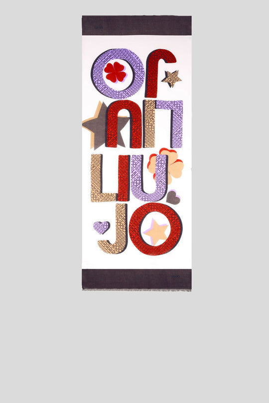 Foulard 70x180 Macrologo - Off White