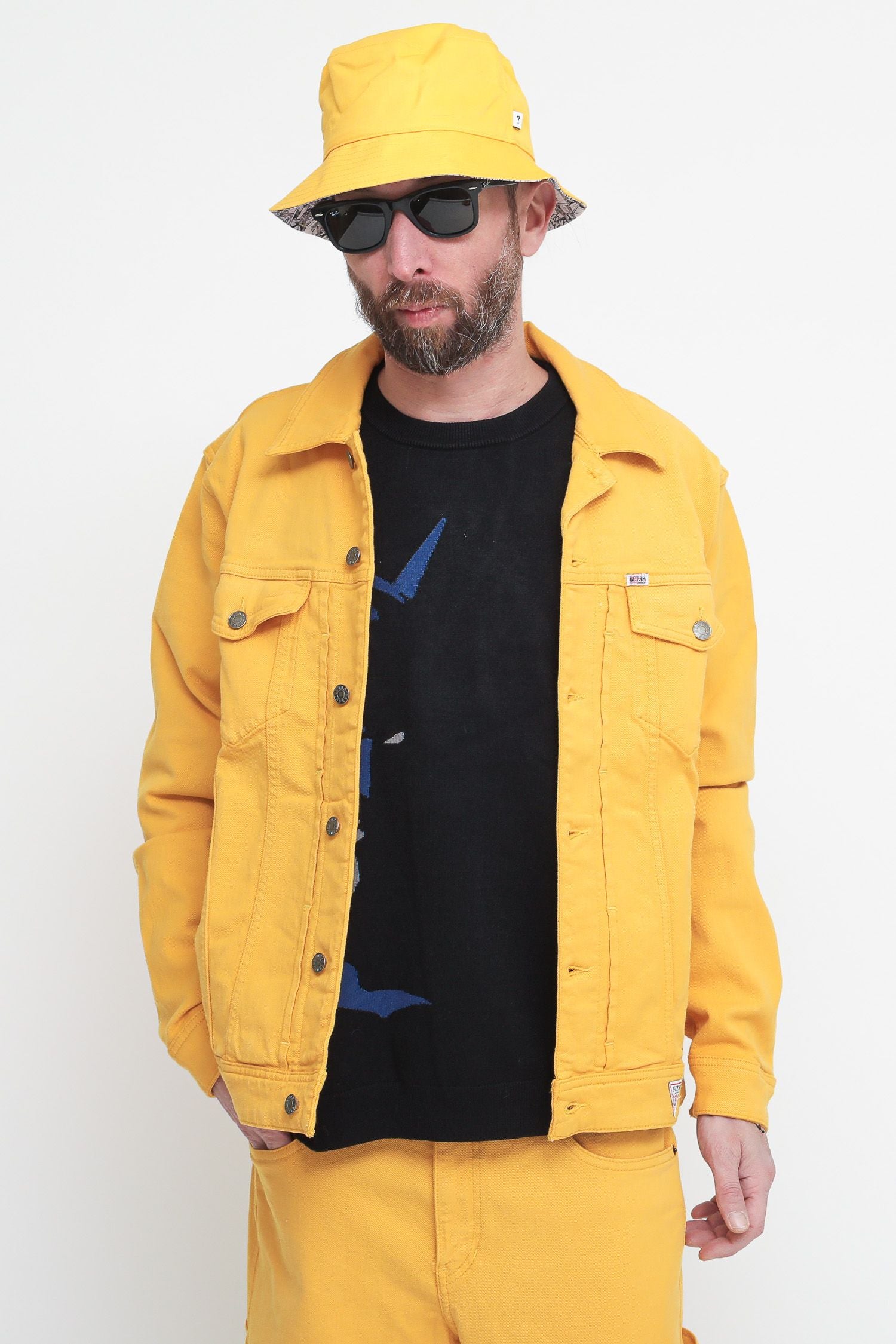 Guess jacket hot sale yellow