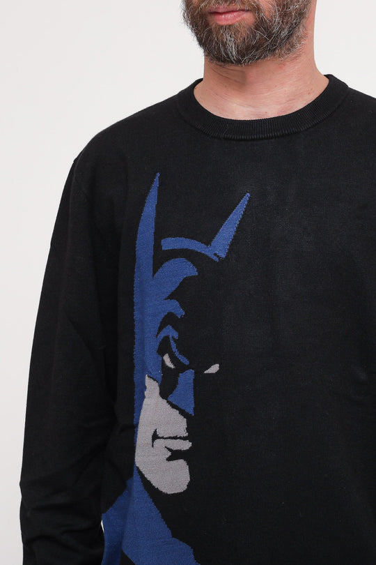 Go Batman Enemy Sweater - Jet Black