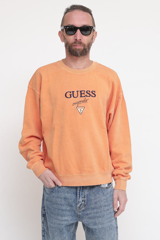 Go Baker Logo Crewneck - Real Orange Multi