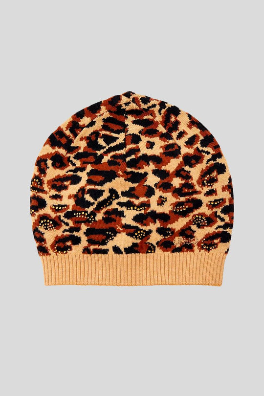 Cuffia Macula Strass - Cammello