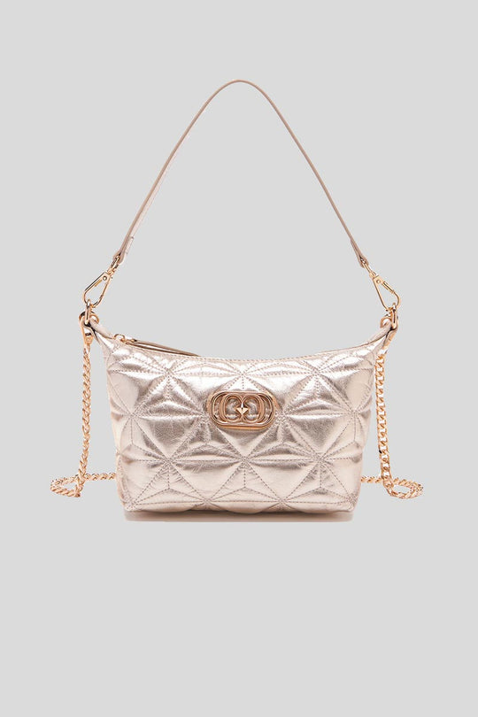 Shiny Lucy Sm. Shoulder Bag Laminated Leather - Gold