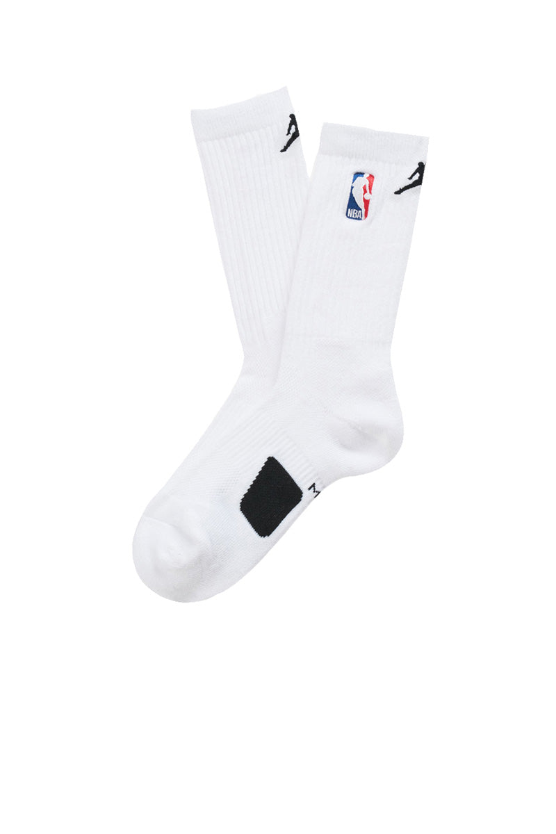 Nike Jordan Nba Crew Socks White Black Bianco Uomo