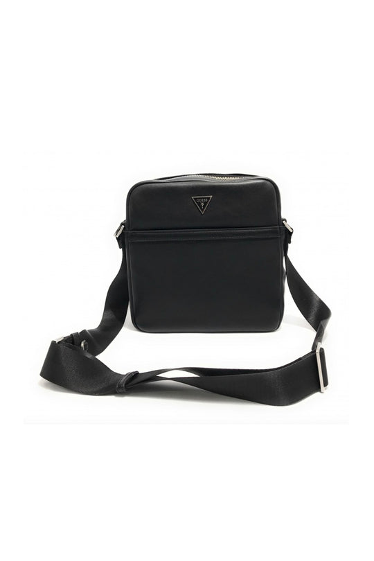 Scala Top Zip Crossbody Flat - Black