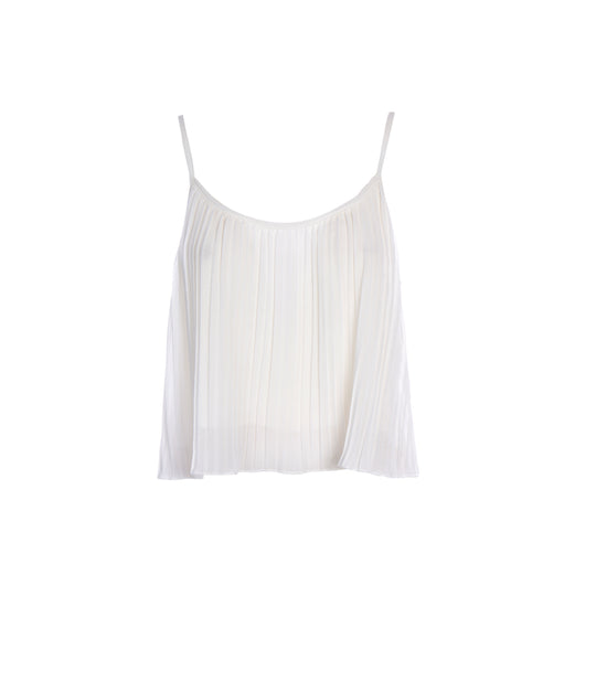 Top Plissè - Bianco