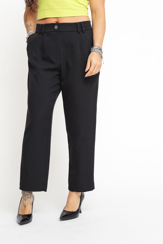 Pantalone Elastico Dietro - Nero