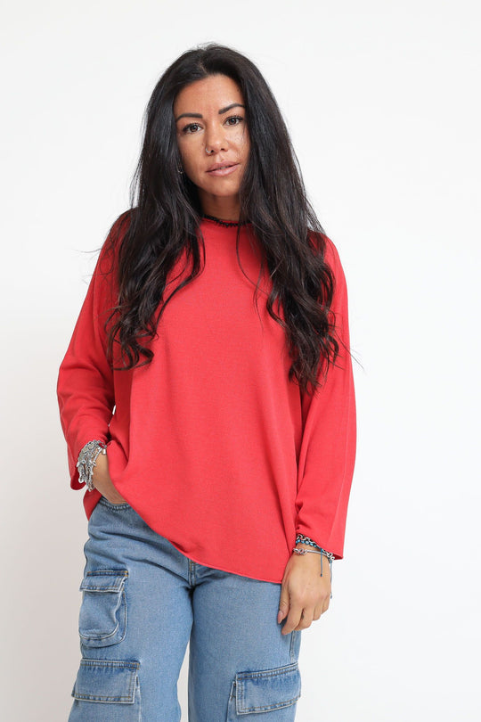 Girocollo Over Rotolino - Anguria