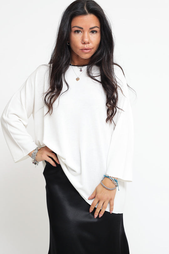 Girocollo Over Rotolino - Schiuma