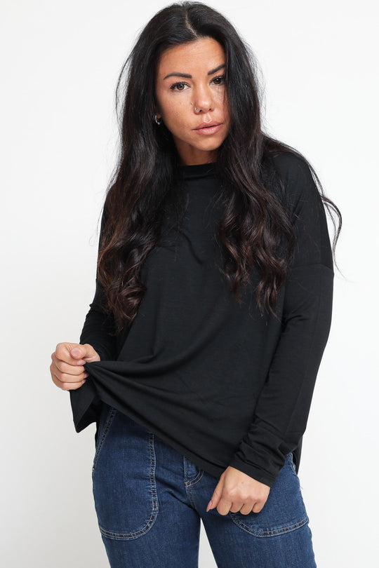 Maglia Over Donna - Nero