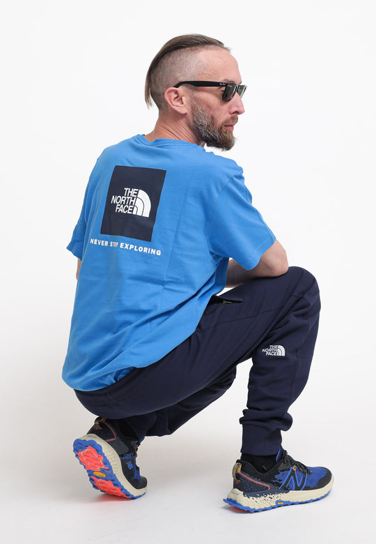 M S/S Red Box Tee - Super Sonic Blu