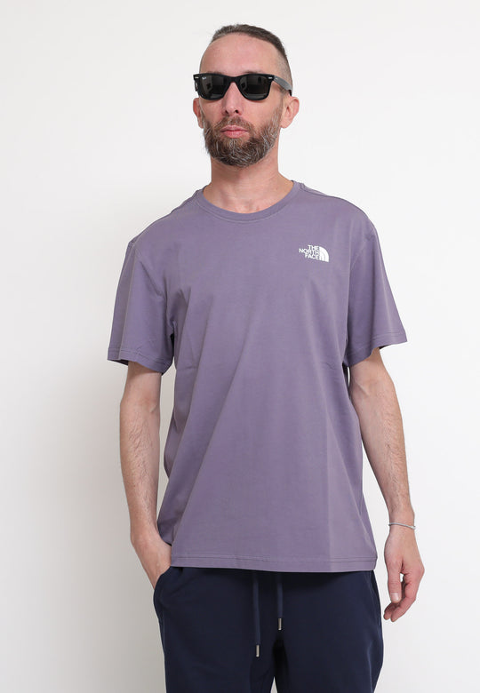 M S/S Red Box Tee - Lunar Slate