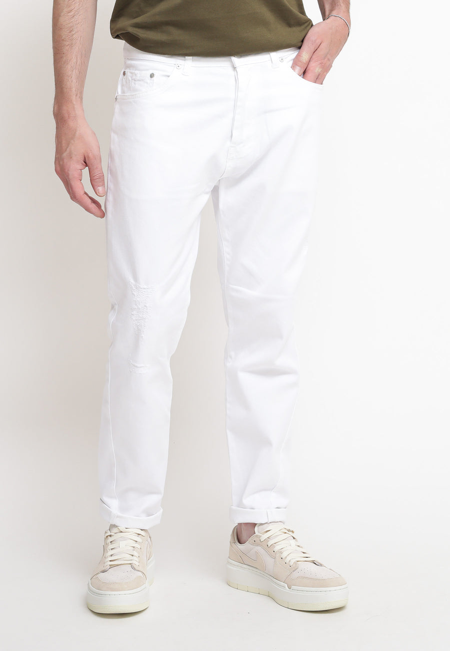 Bull Twisted Joebull Pantalone 5 Tasche - White