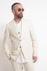 Off-White Cotton/Linen Jacket