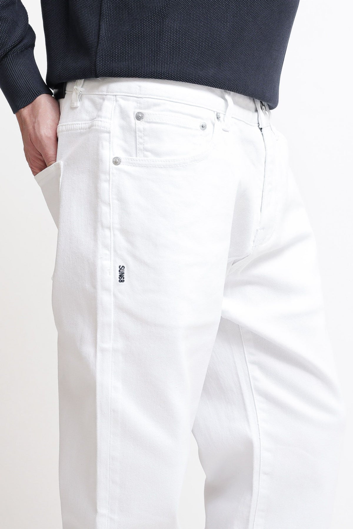 Denim 5 Pocket Bull - Bianco — 3