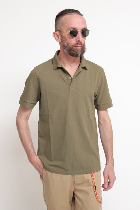 Polo Cold Dye Details El. - Militare