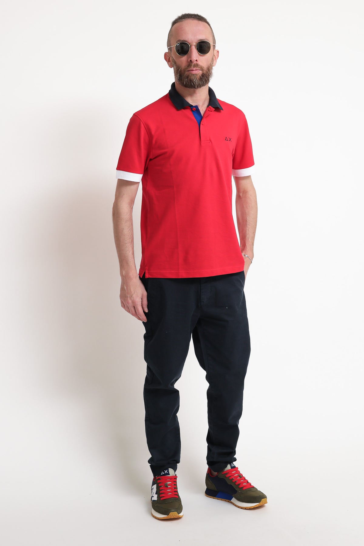 Polo 3 Color Way El - Rosso Fuoco — 3