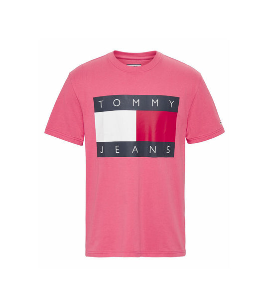 Tjm Tommy Flag Tee - Light Cerise Pink