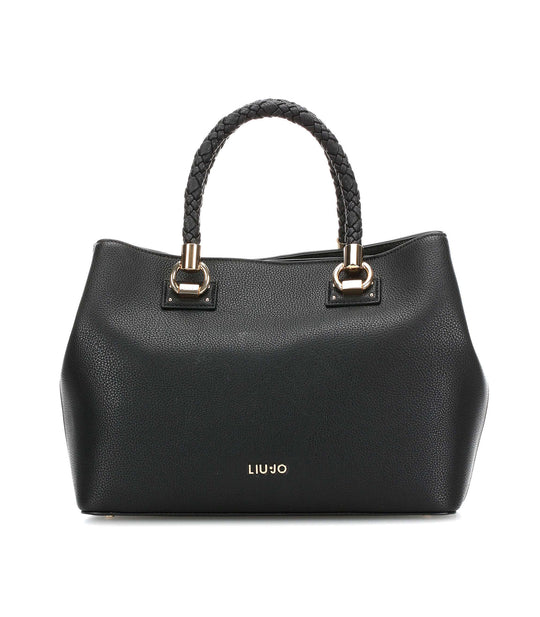 L Satchel Double Zip - Nero