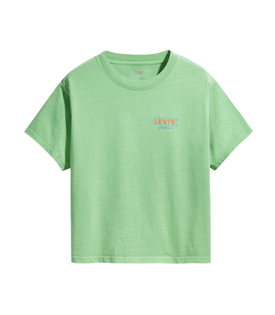 Graphic Varsity Tee Cali Box Tab Chest - Green