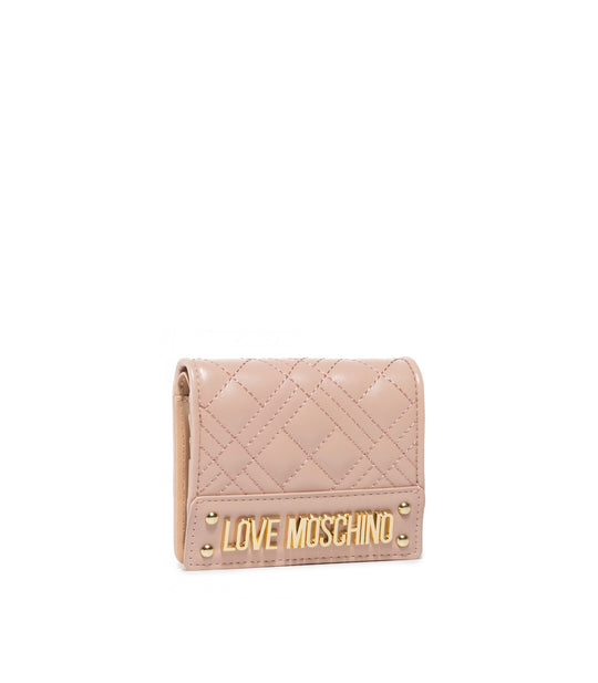 Portafoglio Quilted Nappa Pu - Rosa