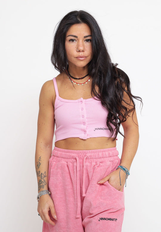 Top In Costina Con Stampa - Rosa Bon Bon