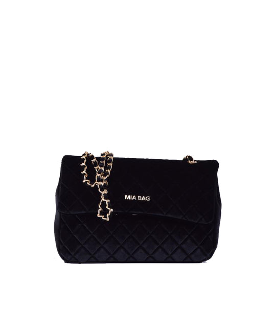 Tracolla Rombi Velvet MB - Nero