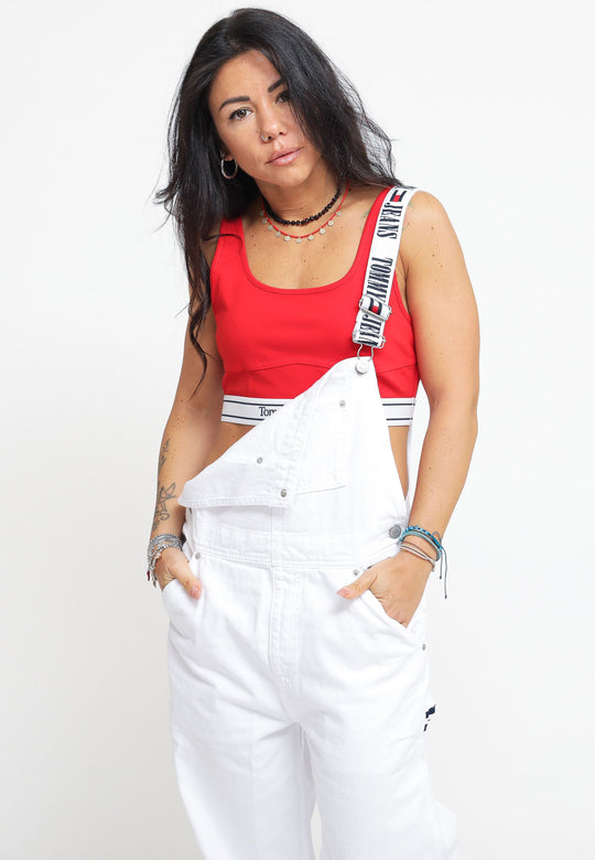 Tjw Sp Crp Logo Taping Top - Deep Crimson