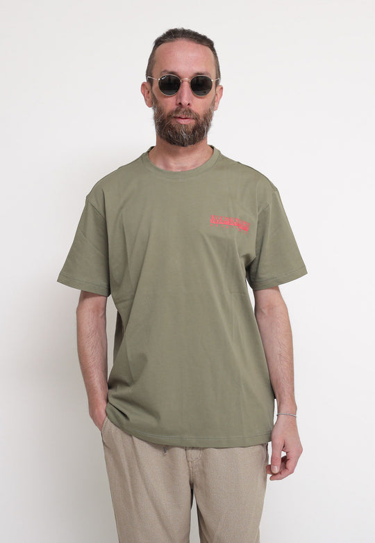 NP AP Men Top S-Pajas SS Cae - Green Lichen