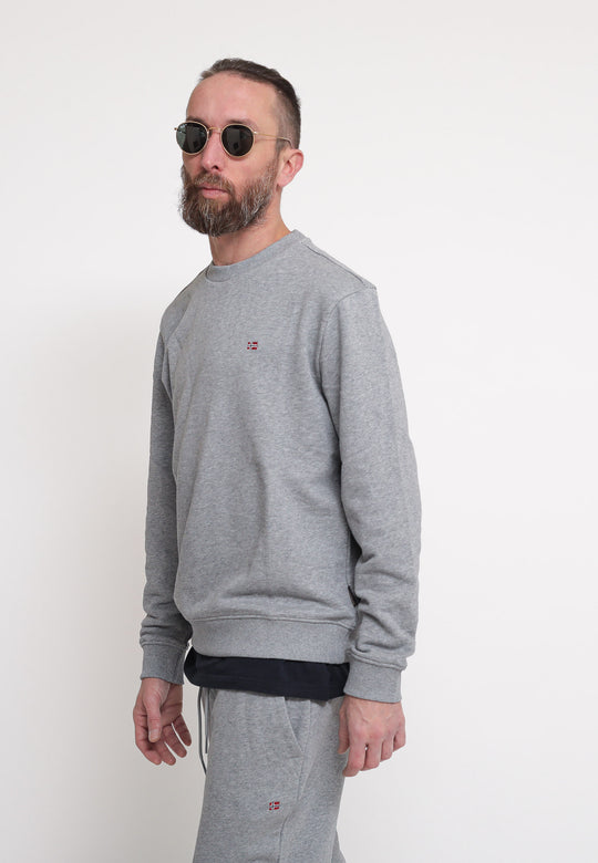 NP AP Men Top Balis Crew Sum 2 - Med Grey Mel