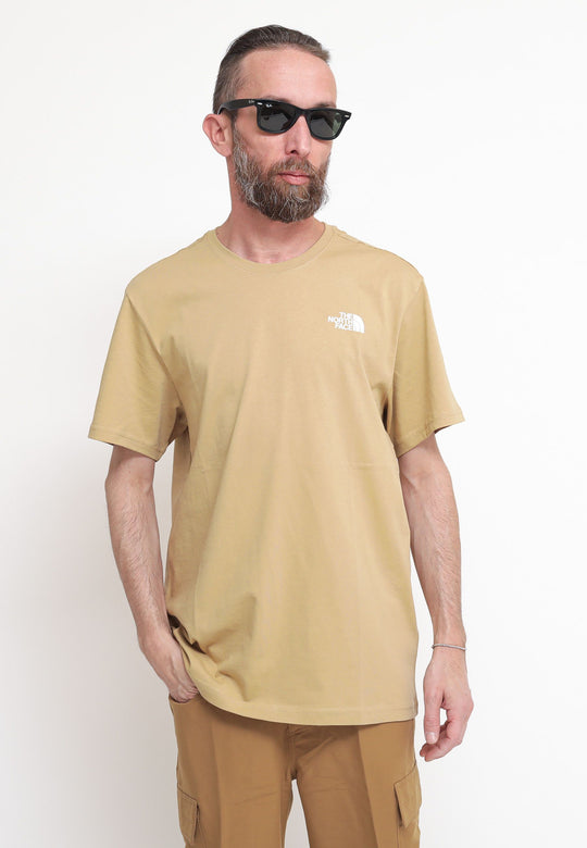 M S/S Red Box Tee - Khaki Stone