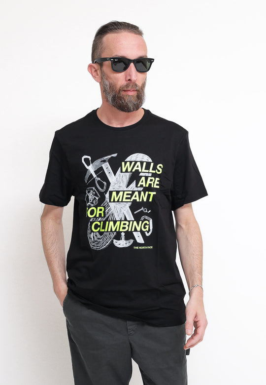 M Outdoor S/S Graphic Tee TNF - Black