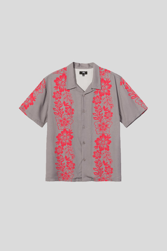 Hawaiin Pattern Shirt - GRey