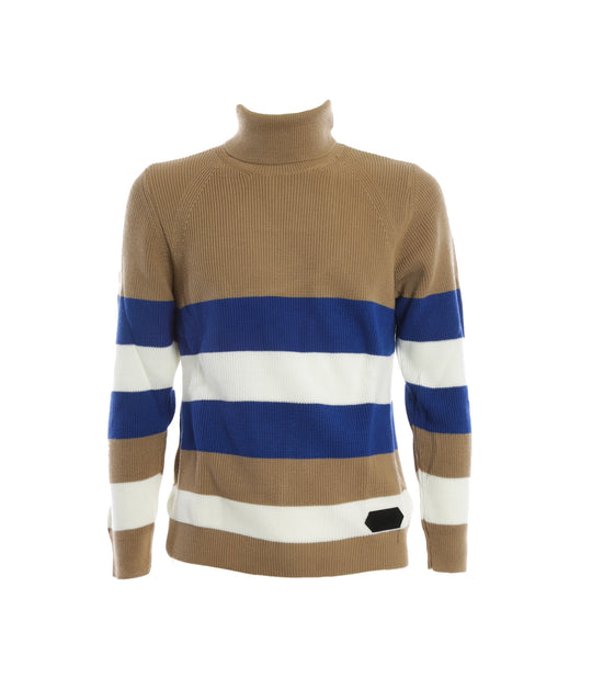 Dolcevita Fasciato Maglia Inglese - Cammello