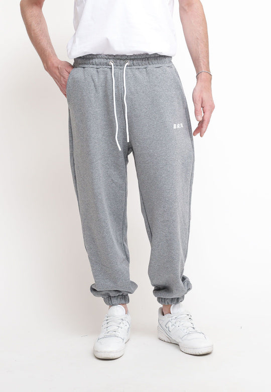 Pantalone Stampa Logo - Grigio Melange