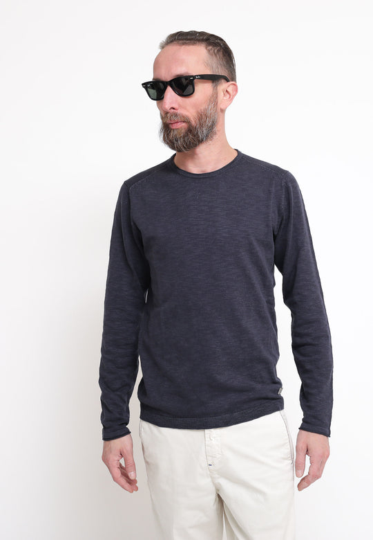 Girocollo Uomo Blu Navy