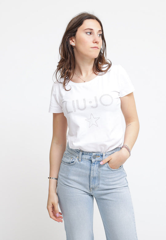 T-Shirt LiuJo M/C - Bianco