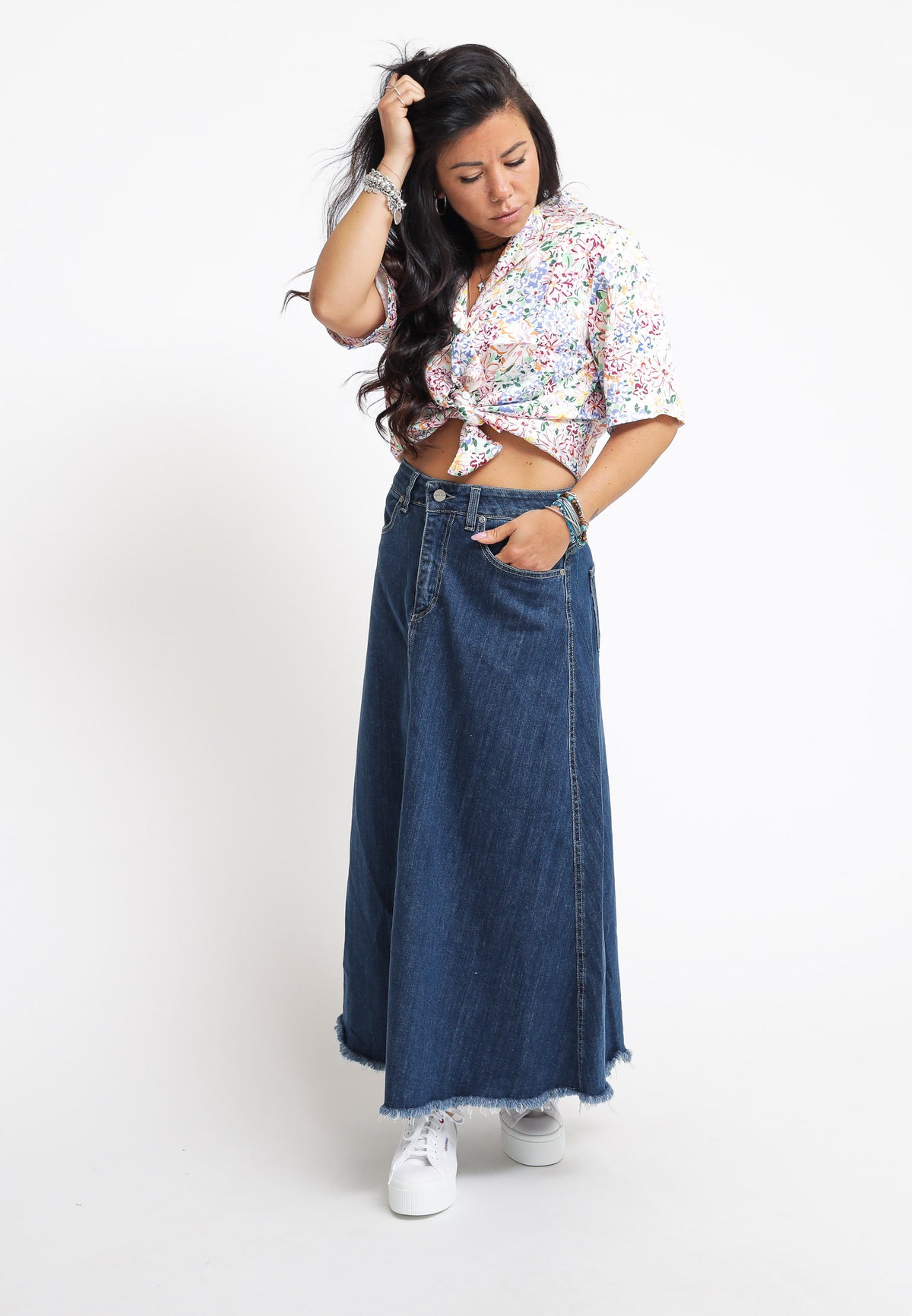 Ladies Shirt - Painted Multi Floral — 3