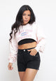 TJW Ultra Crop TJ Ath Crew - Pink