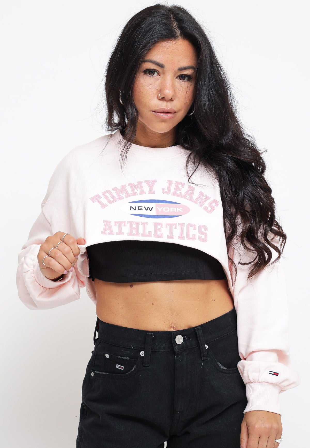 TJW Ultra Crop TJ Ath Crew - Pink — 5