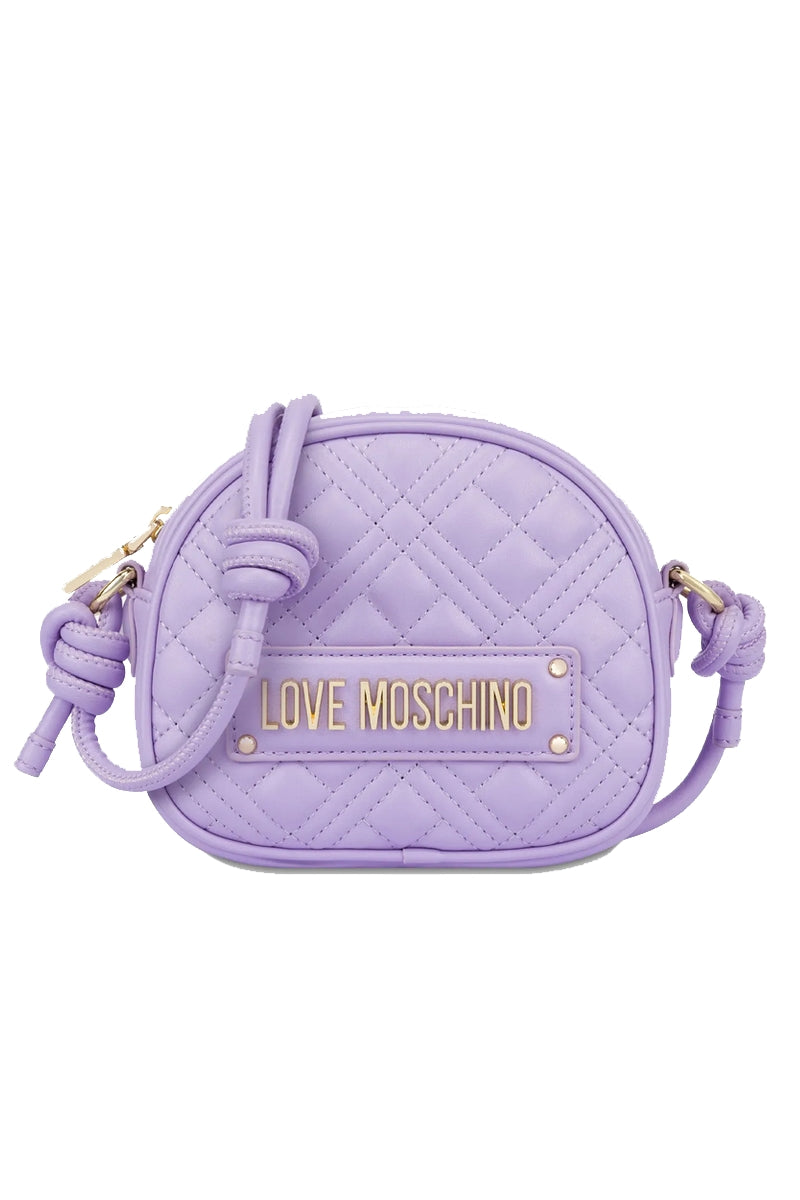 【関税&送料込】Love Moschino Bags Purple Buy Love Moschino Purple Small Quilted Multi Chain Shoulder