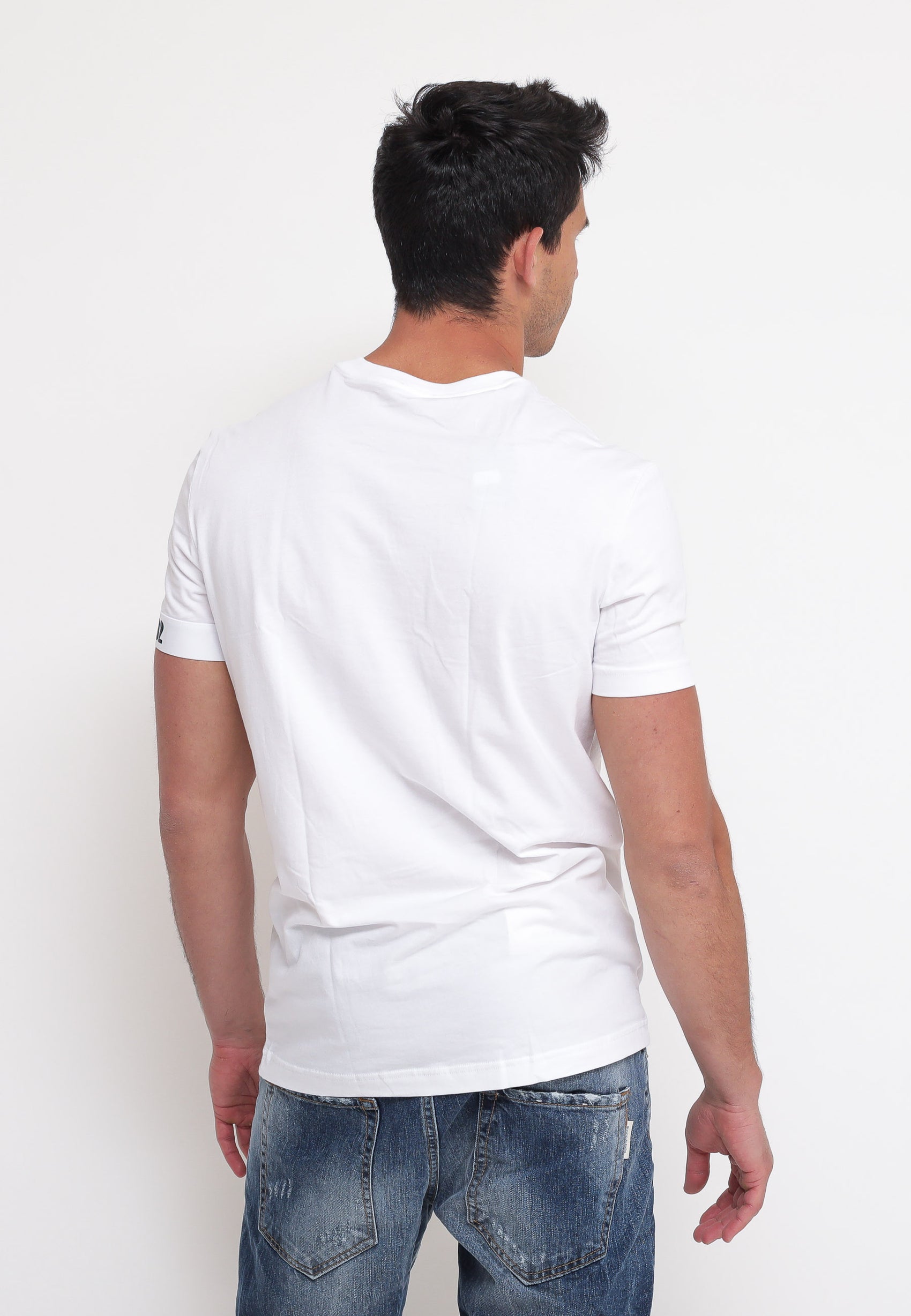 Camiseta hombre Dsquared2 logo blanca • Dolce Vita Boutique