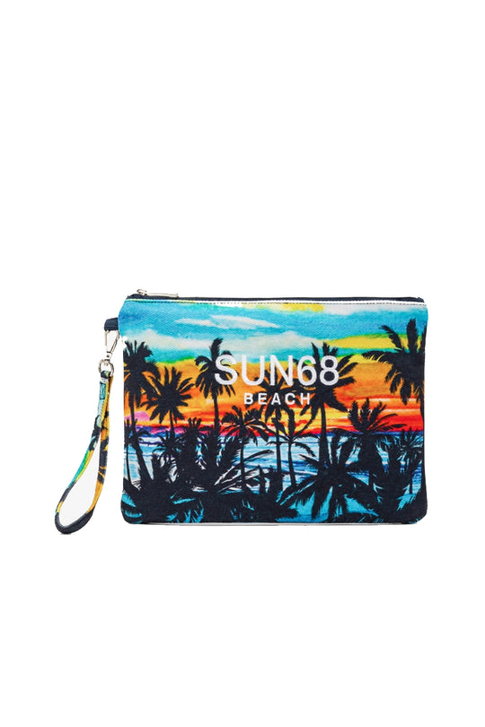 Pochette Logo - Turchese/Nero