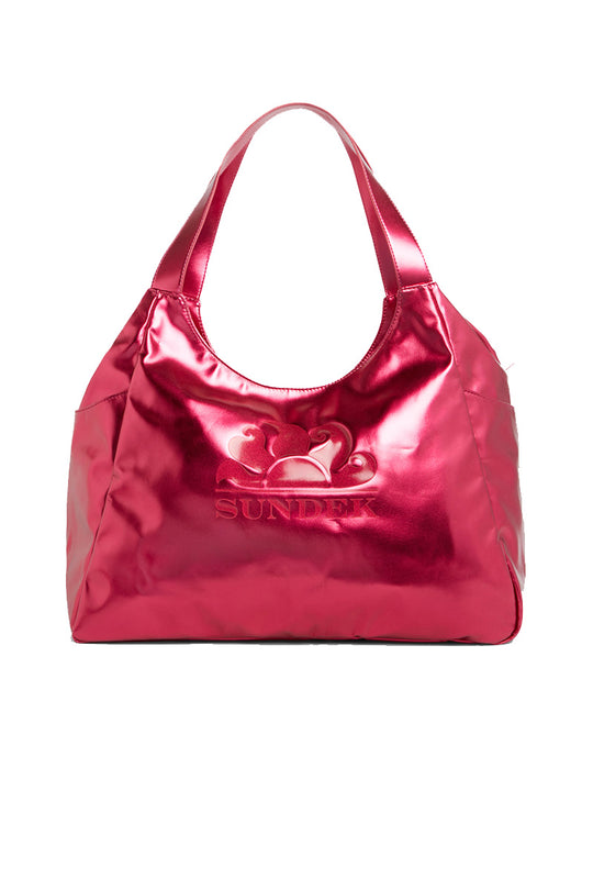 Borsa Shopper Laminata Con Logo - Ibisco