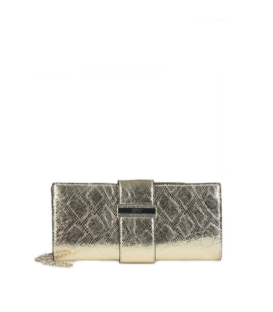 Highlight Wristlet Clutch - Gold