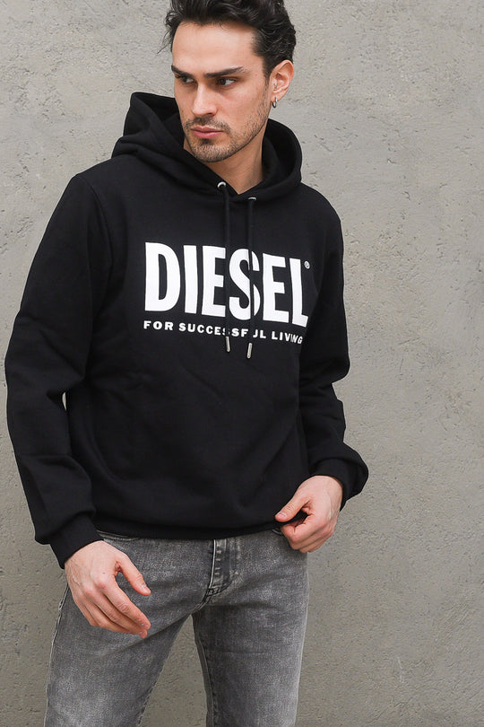 S-Gir Hood Division Logo Sweatshirt - Black