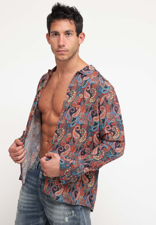 Bowling Shirt Long Sleeve Persia